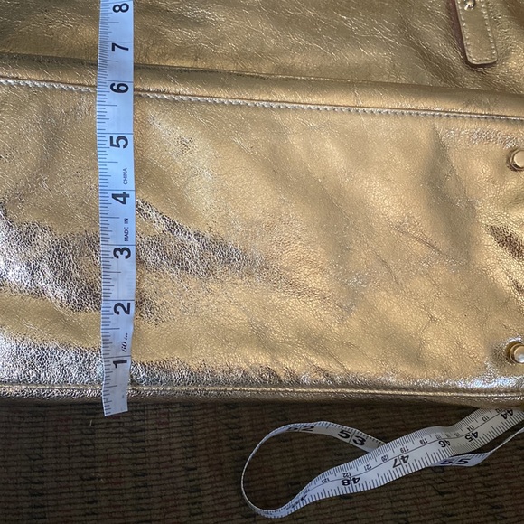 Kate Spade Gold Metallic Tote Bag - Picture 13 of 16